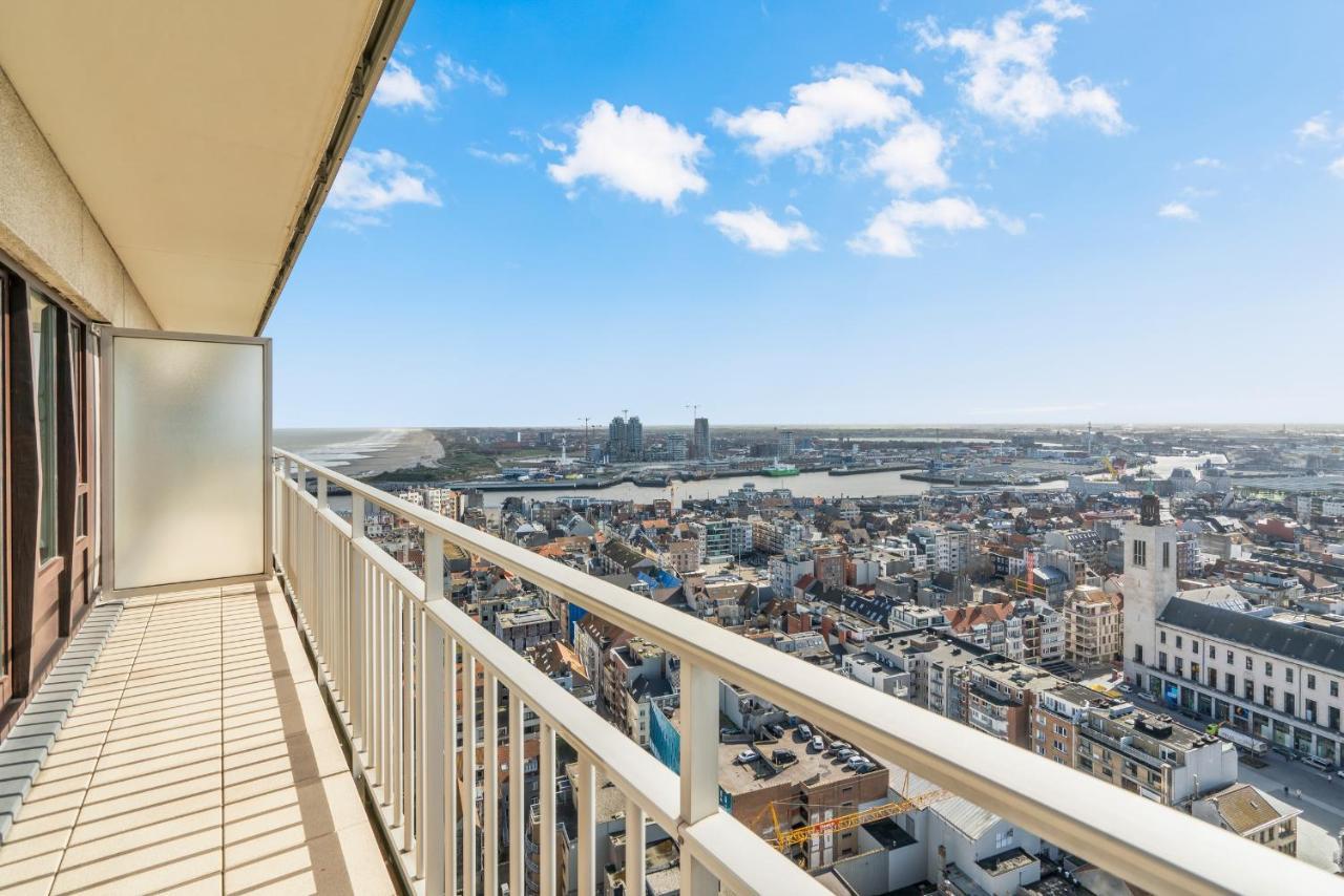 Skyline App 5P Met Prachtige Uitzichten & Terras Appartement Oostende Buitenkant foto
