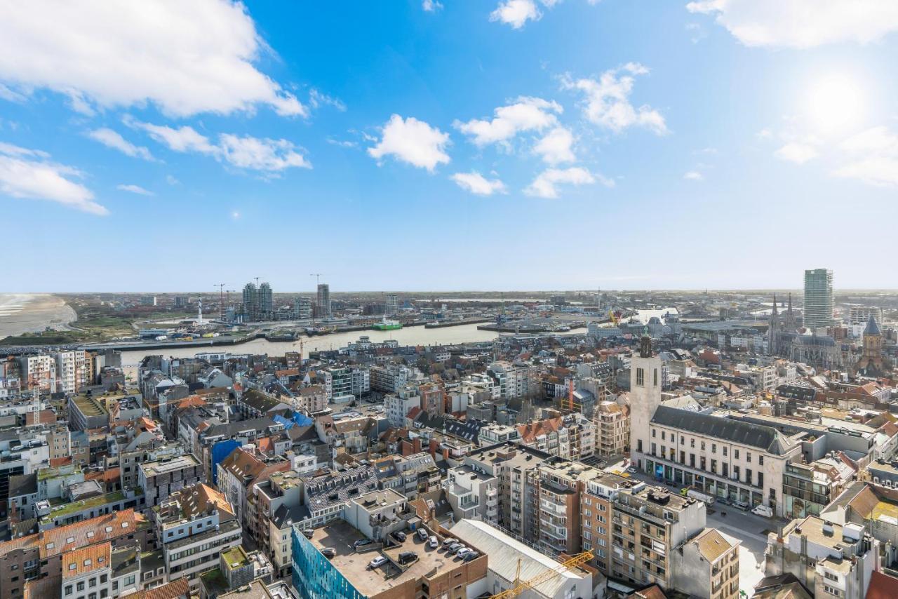 Skyline App 5P Met Prachtige Uitzichten & Terras Appartement Oostende Buitenkant foto